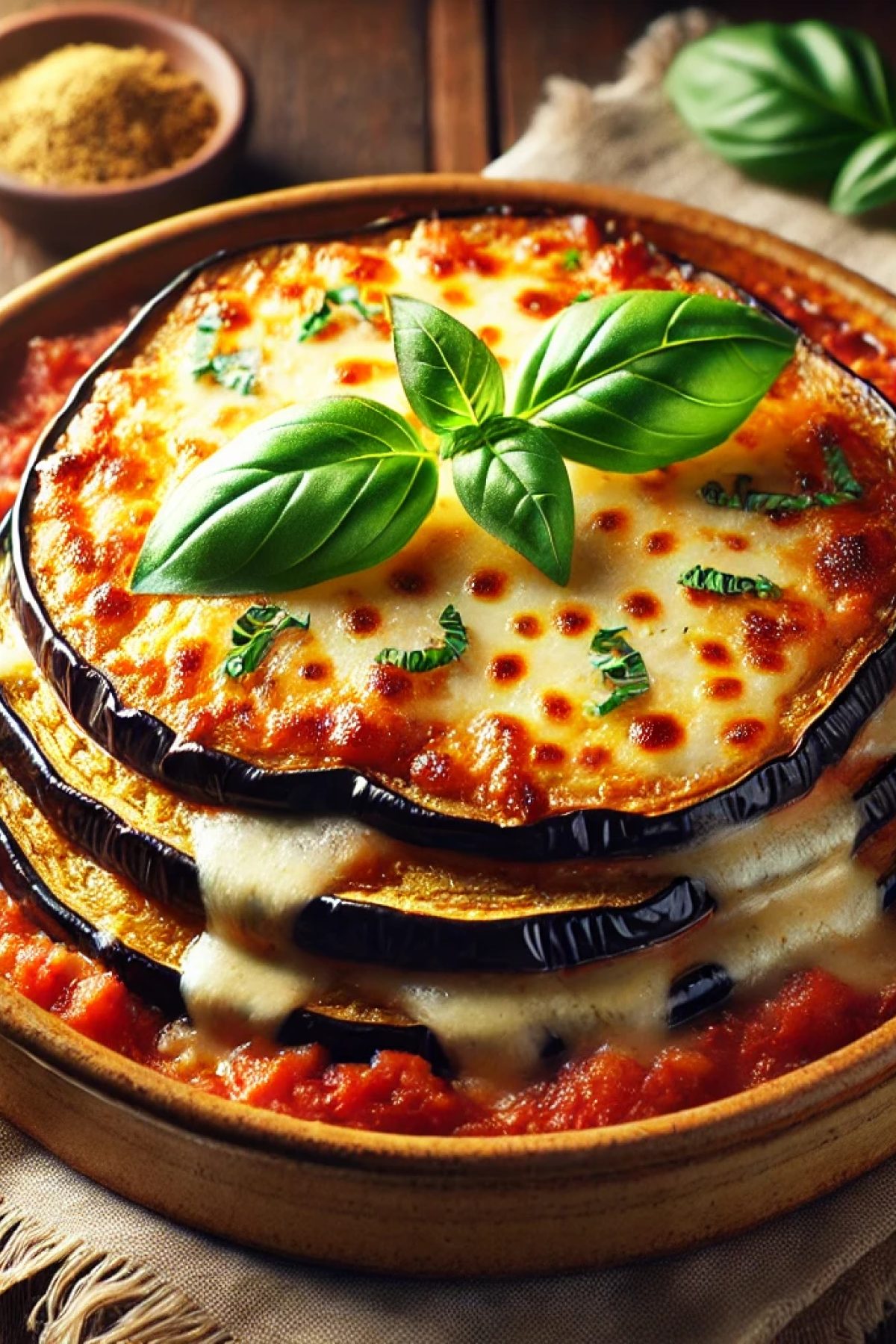 Slika jela Zapečeni Patlidžan sa Parmezanom – Italijanski Klasik