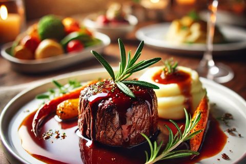 Filet Mignon u Sosu od Crnog Vina