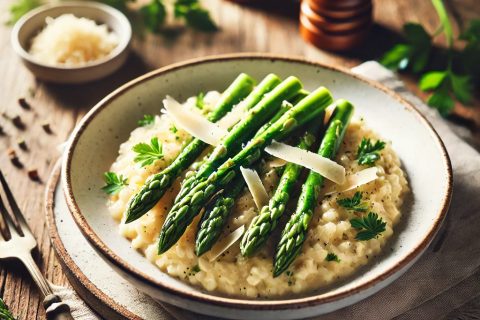 Kremasti Rižoto sa Šparglama i Parmezanom