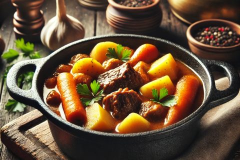 Kuvana junetina sa krompirom i šargarepom – Tradicionalno domaće jelo