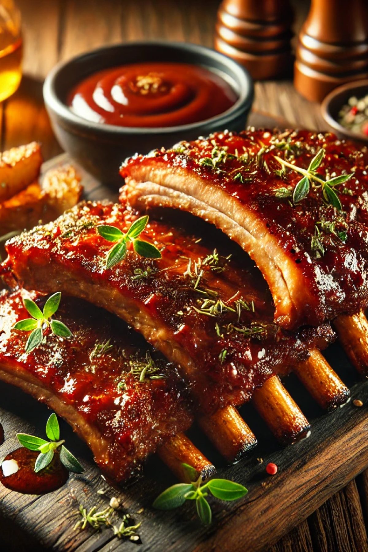 Slika jela 🍖 Karamelizovana Svinjska Rebarca iz Rerne – Mekana i Sočna!