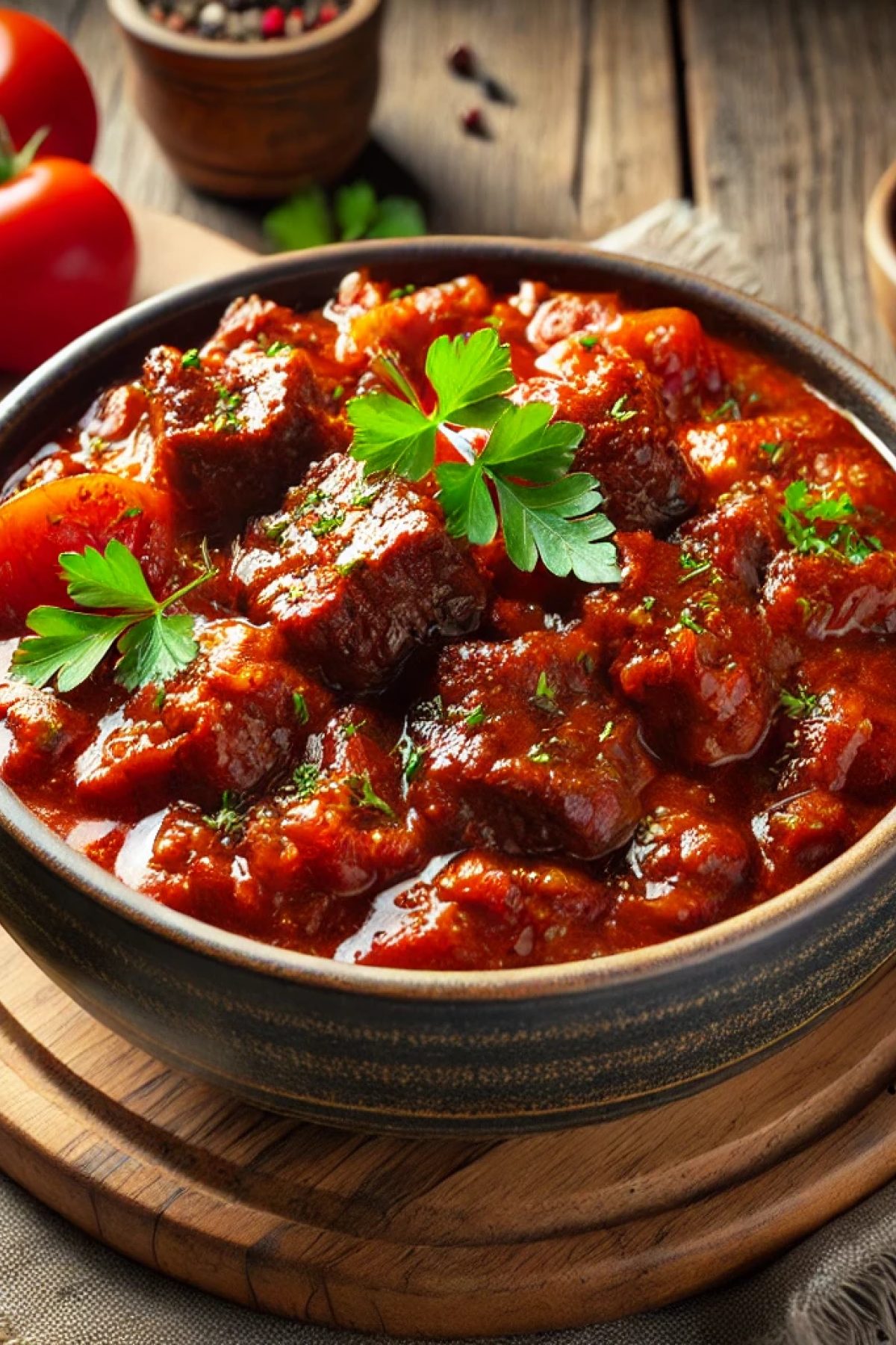 Slika jela 🍲 Domaći Gulaš od Junetine – Klasično Jelo na Kašiku