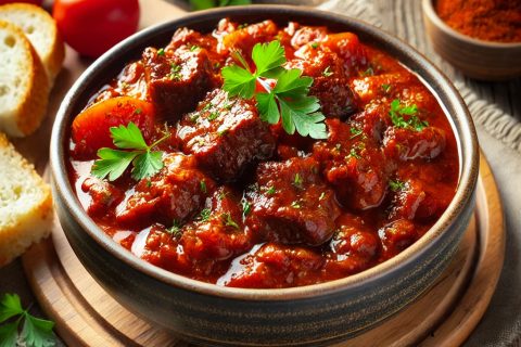 🍲 Domaći Gulaš od Junetine – Klasično Jelo na Kašiku