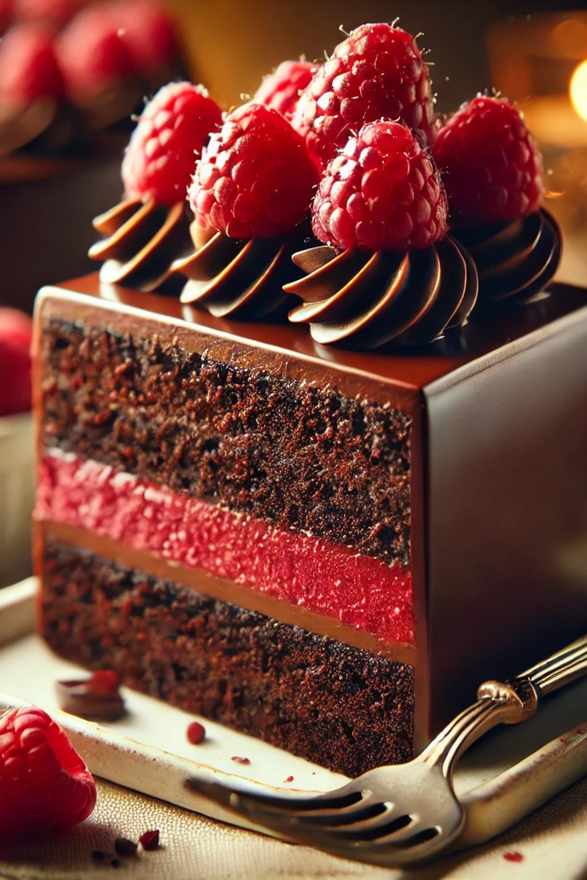 Slika jela 🍰 Čoko Malina Fantazija – Neodoljiva Torta za Svaku Priliku!