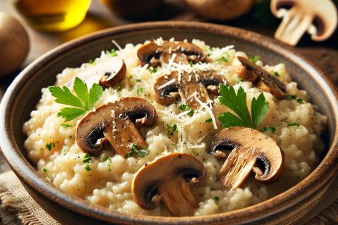 🥘 Kremasti Rižoto sa Pečurkama – Italijanski Klasik u Vašoj Kuhinji