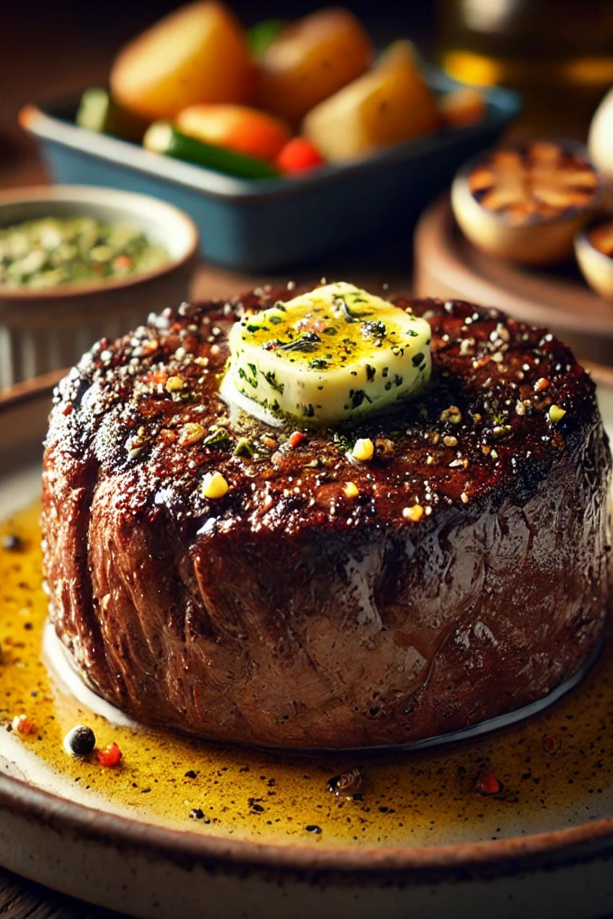 Slika jela 🥩 Gurmanski Biftek u Maslacu sa Belim Lukom