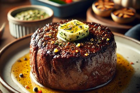 🥩 Gurmanski Biftek u Maslacu sa Belim Lukom