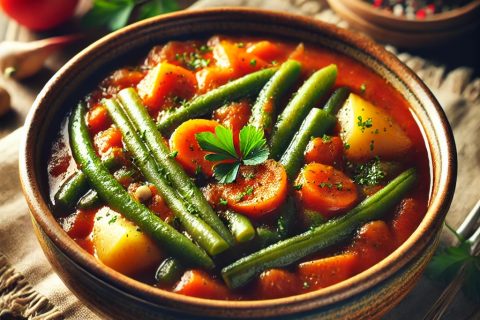 🍛 Posni Boranija Gulaš – Ukusno i Zdravije Tradicionalno Jelo