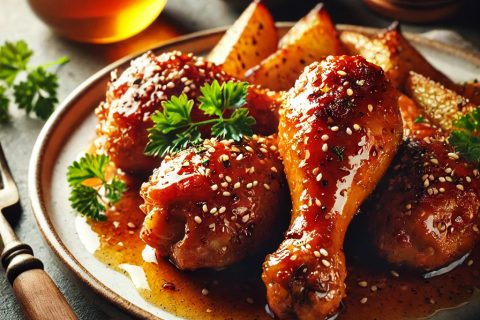 🍗 Pileći Bataci u Medeno-Ljutkastom Sosu