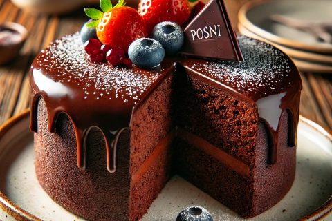 🍫 Posni čokoladni kolač – Mekan, sočan i pun ukusa