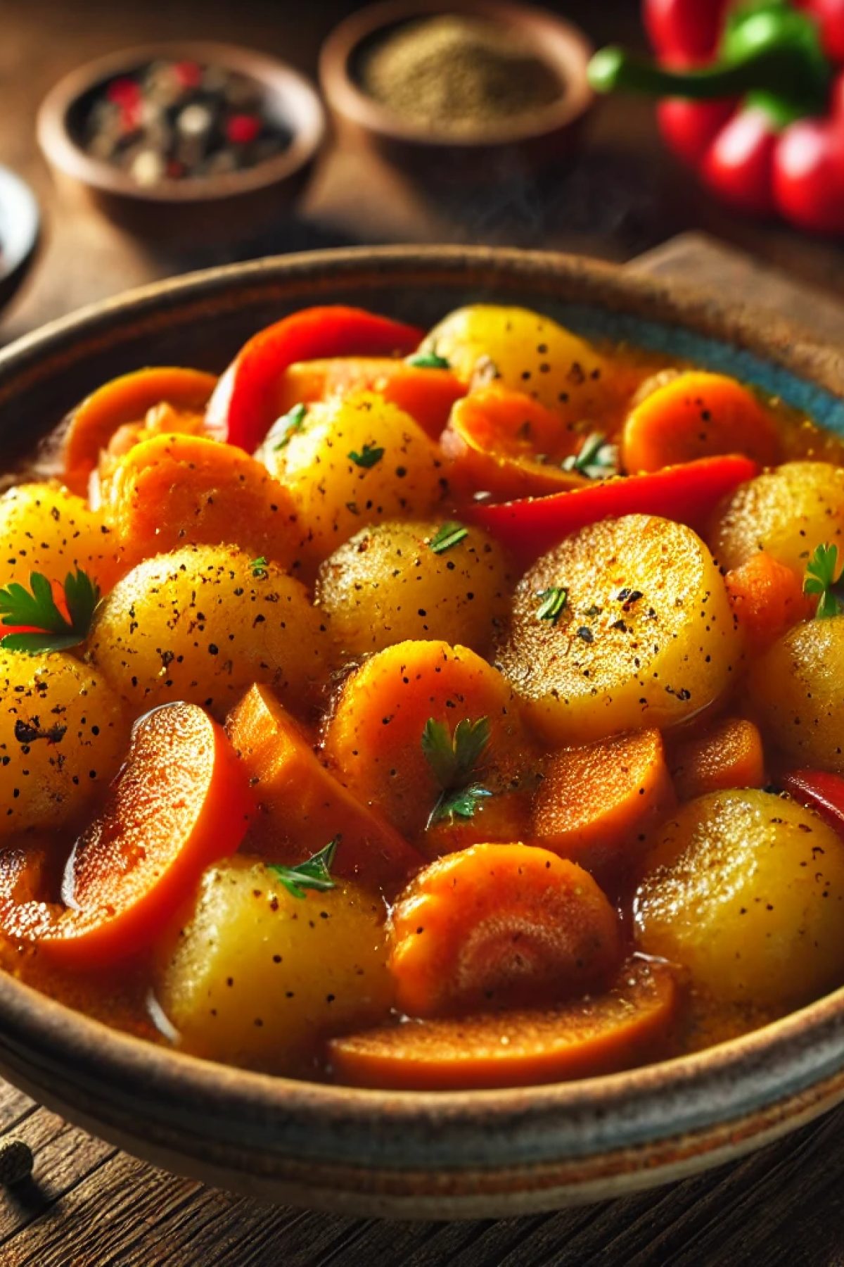 Slika jela 🥘 Posni krompir paprikaš – Ukusno i zasitno jelo