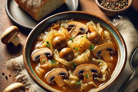 🥘 Posni kupus sa pečurkama – Ukusno i zdravo jelo