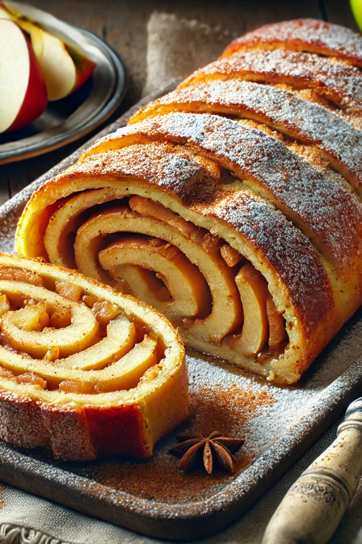 Slika jela 🥧 Savijena pita sa jabukama i cimetom – Tradicionalna slatka uteha