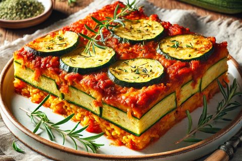 🥦 Posna musaka od tikvica i pirinča – Lako, lagano i ukusno