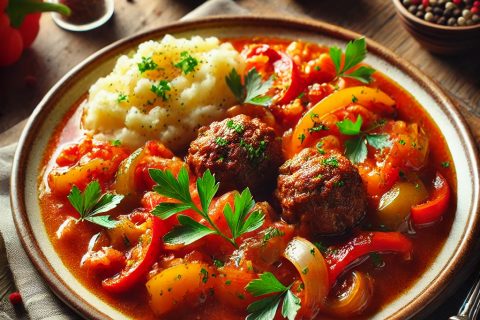 🥘 Ćufte u bećar sosu – Domaća snaga u svakom zalogaju