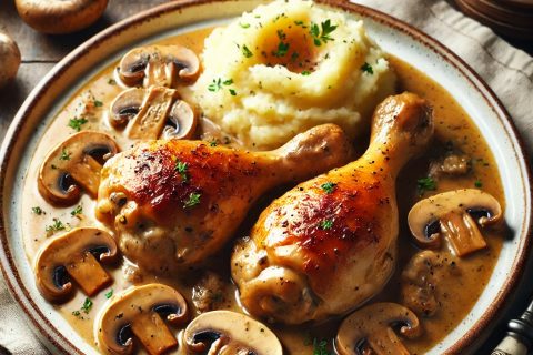 🍗 Bataci u sosu od pečuraka – Kremasto i neodoljivo