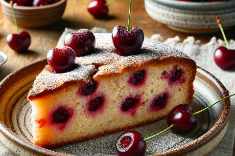 🍒 Posni kolač sa višnjama – Sočan i osvežavajuć