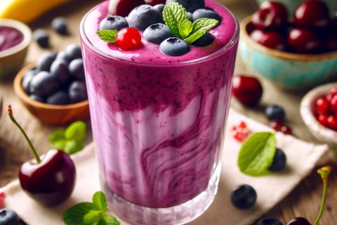 🍒 Ljubičasti Eliksir – Smuti za osveženje i lepu kožu