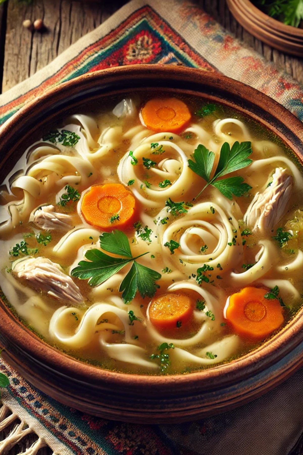 Slika jela 🐔 Domaća kokošija supa – Klasična uteha na kašiku