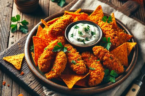 🥔 Hrskavi Pileći Štapići u Doritos Paniranju