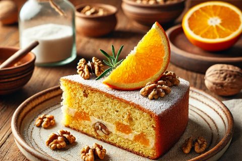 Posni kolač sa pomorandžom i orasima 🍊