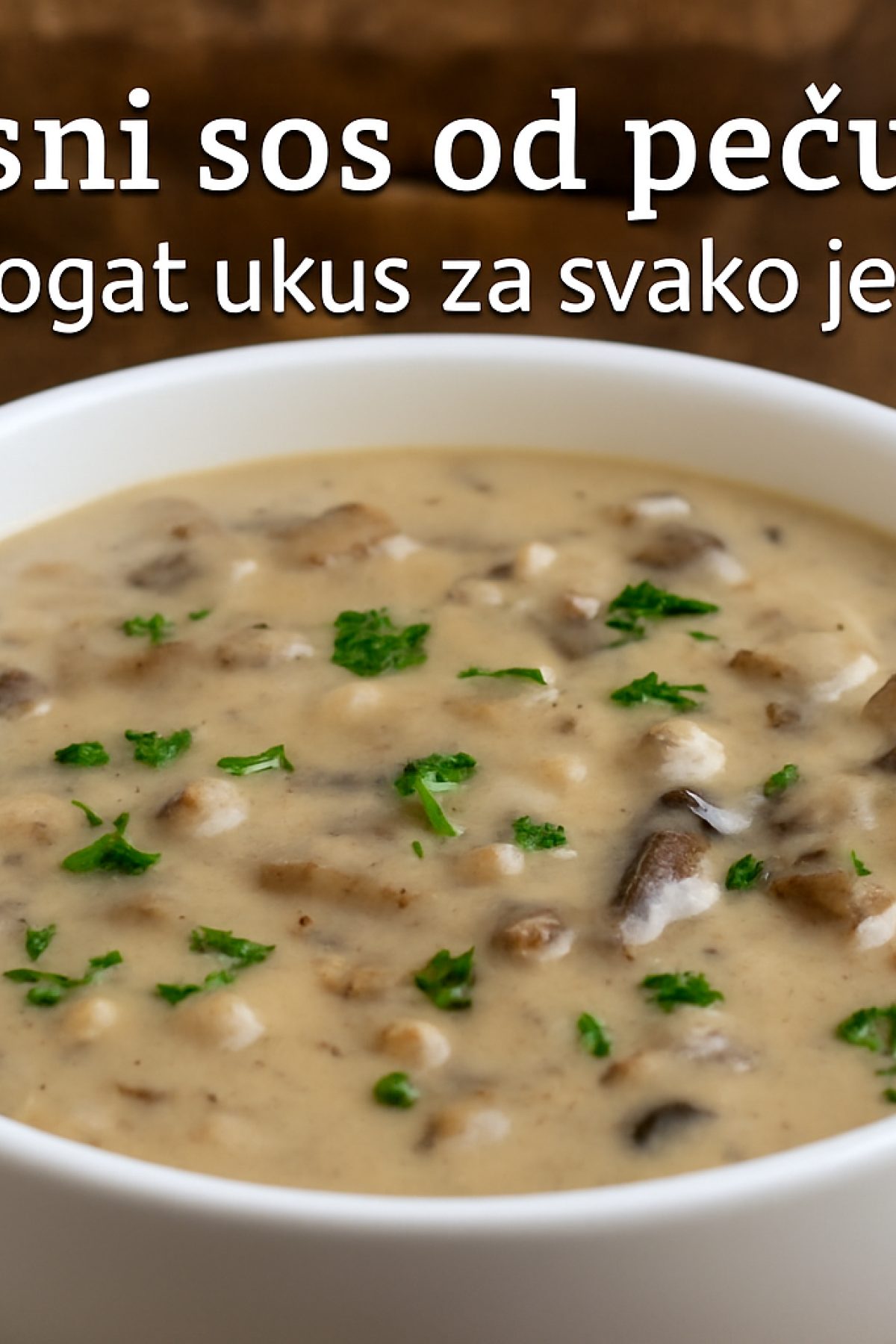 Slika jela 🥣 Posni Sos od Pečuraka – Bogat ukus za svako jelo