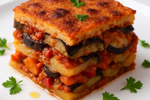 🍆✨ Veganska musaka iz rerne