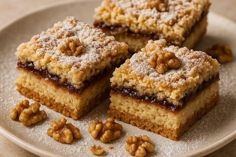 🍰 Starinski kolač sa orasima i džemom (bakina verzija)