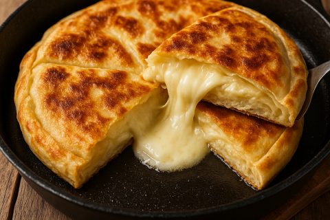 🧀🔥 Lava burek iz tiganja – bez pećnice, bez čekanja