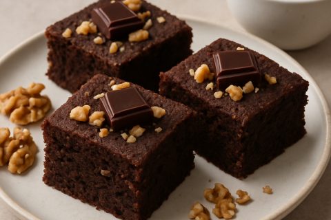 🍫☕ Posni čokoladni kolač sa kafom i orasima