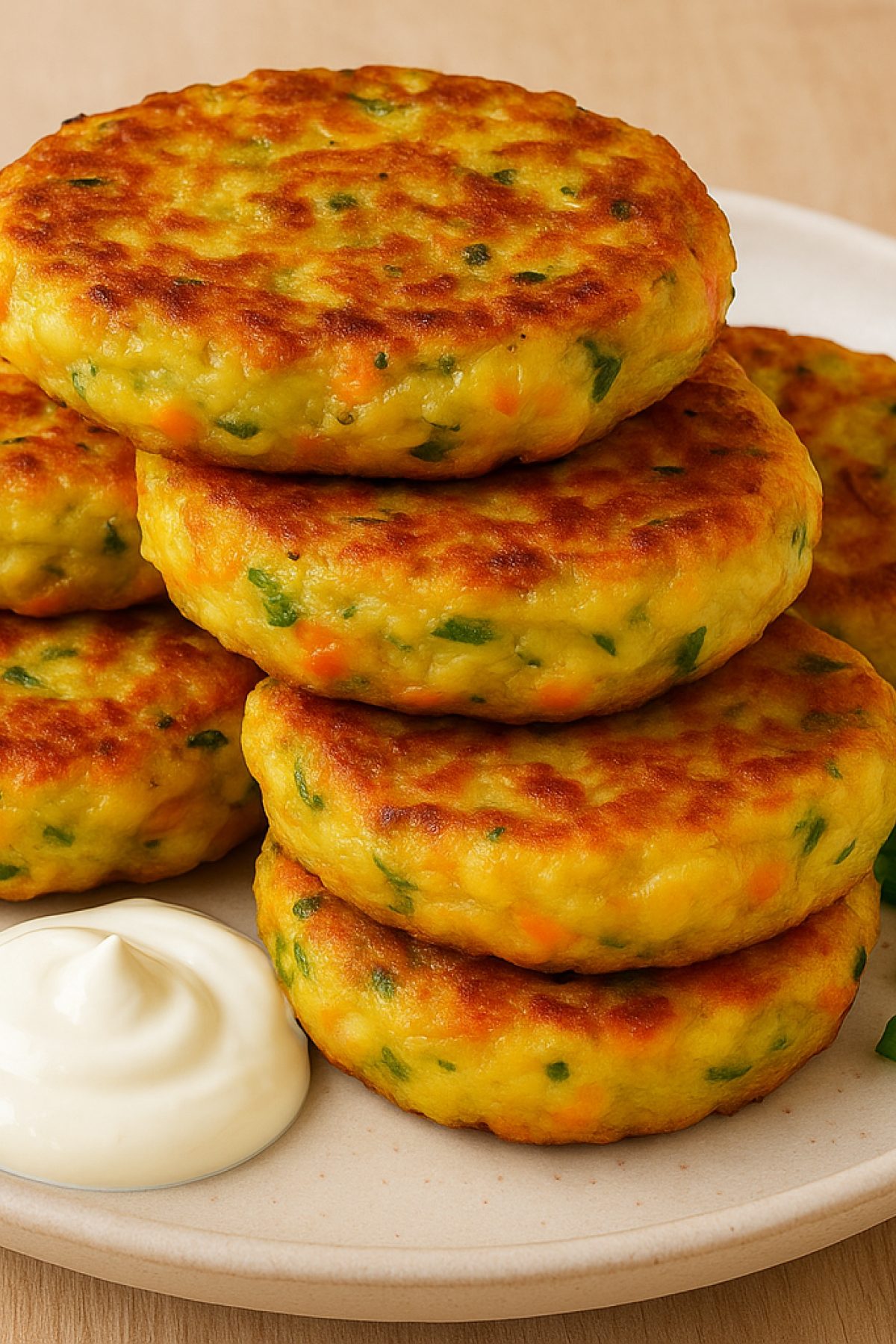 Slika jela 🥕🥒 Zapečene povrćne pljeskavice – hrskave, lagane i bez mesa!
