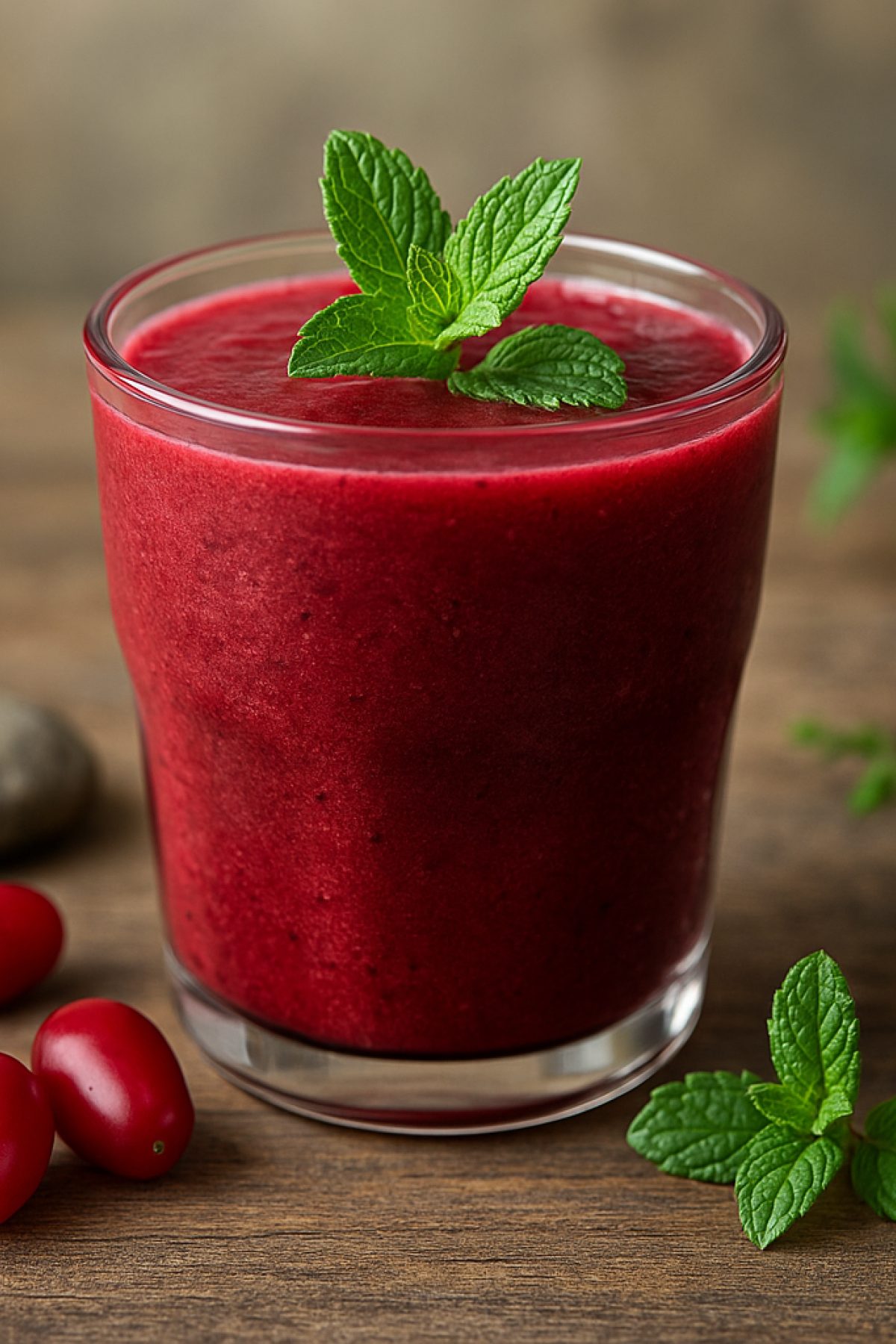 Slika jela 🍒🥤 Smuti sa drenjinama – kiselkasto, osvežavajuće, zdravo