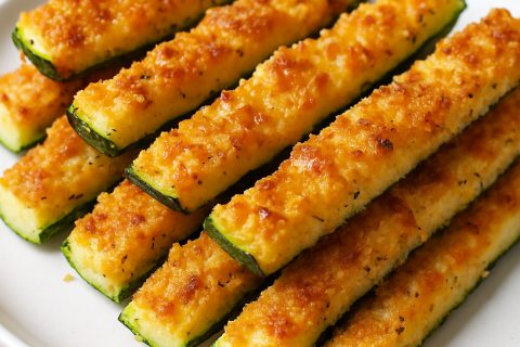 Hrskavi štapići od tikvica i sira – gotovi za pola sata 🧀🥒