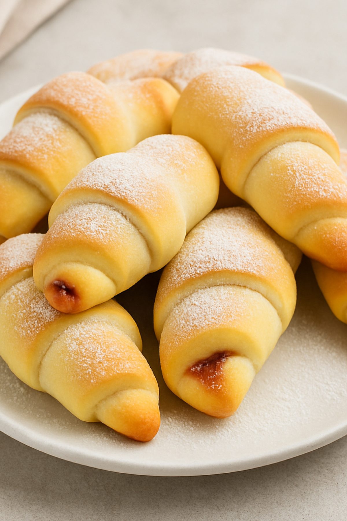Slika jela 🥐 Mekane kiflice sa džemom – miris detinjstva u svakom zalogaju