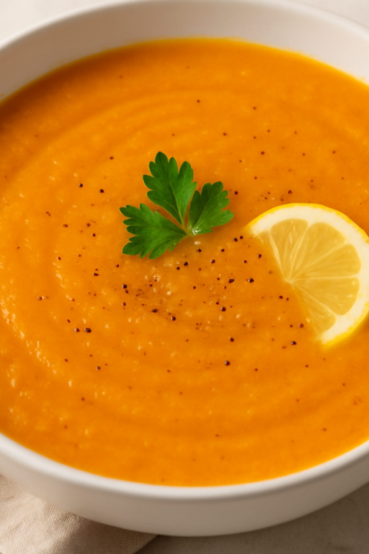 Slika jela 🥣 Krem supa od šargarepe i đumbira – baršunasta i osvežavajuća