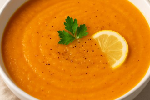 🥣 Krem supa od šargarepe i đumbira – baršunasta i osvežavajuća