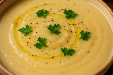 🥔 Krem supa od pečenog krompira i belog luka – bogata, nežna i zapečena do ukusa