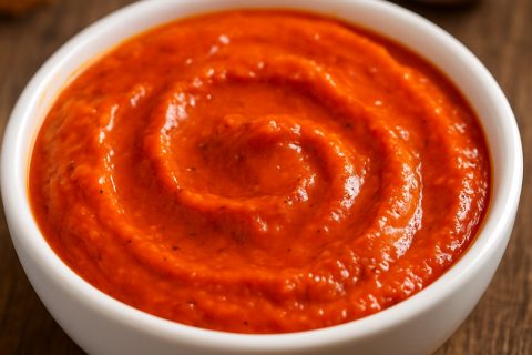 🌶️ Ljuti ajvar-dip – dimljen, kremast i idealan uz sve