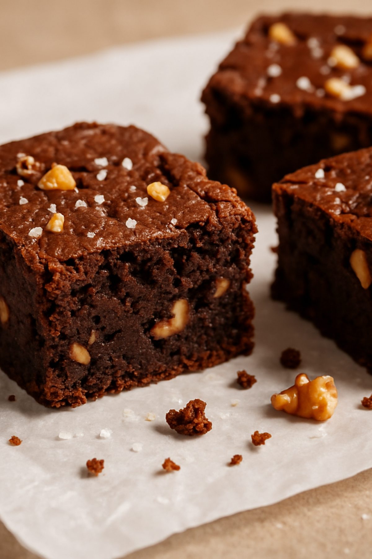 Slika jela 🍫 Posni tahini brauni – tamni, sočni, potpuno bez margarina