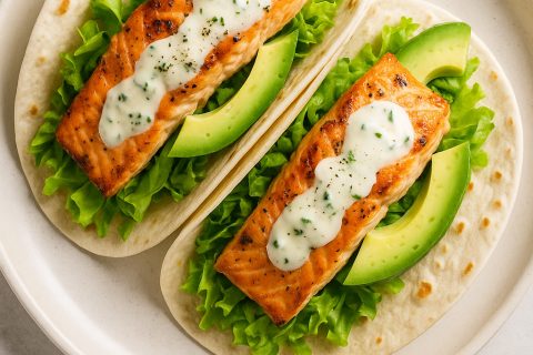 🌮 Tacos sa lososom i limeta-sosom – lagani ručak koji izgleda sjajno i pravi se brzo