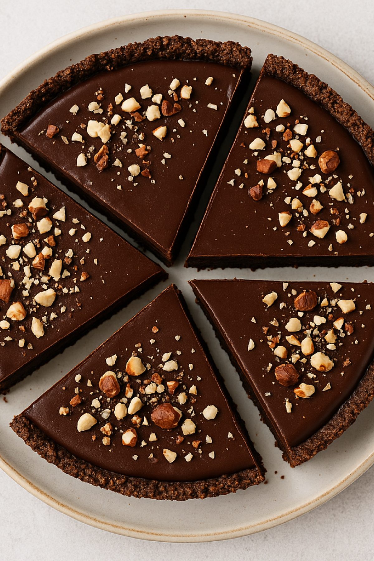 Slika jela 🍫 Posna čokoladna pita sa lešnicima – mekana, bogata, a bez mleka i jaja