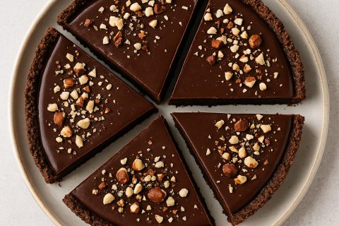 🍫 Posna čokoladna pita sa lešnicima – mekana, bogata, a bez mleka i jaja