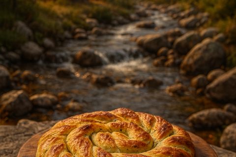 🧄 Pita sa belim lukom i peršunom – zlatna korica i pun, mirisan ukus