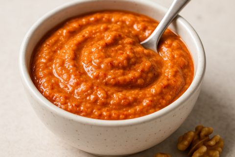 🌶️ Kremasti ajvar sos sa orasima – lagan, pun ukusa i gotov za 5 minuta