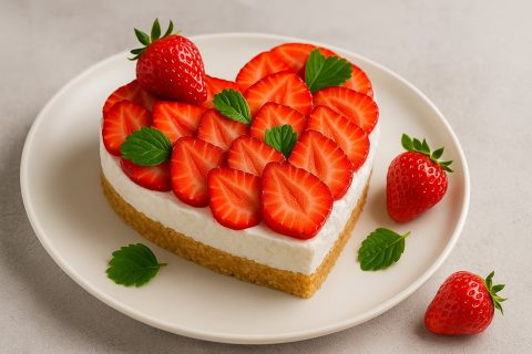 🍓 Srce od jagoda – jednostavan dezert bez pečenja ❤️