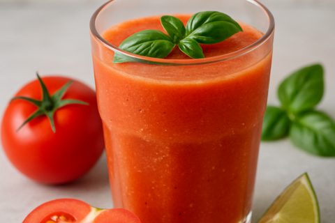 🍅 Letnji smuti od paradajza, limete i bosiljka ☀️