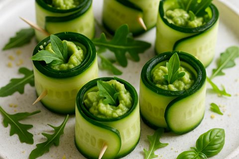 🥑 Hladne rolnice sa avokadom i krastavcem – lagane, hrskave, letnje