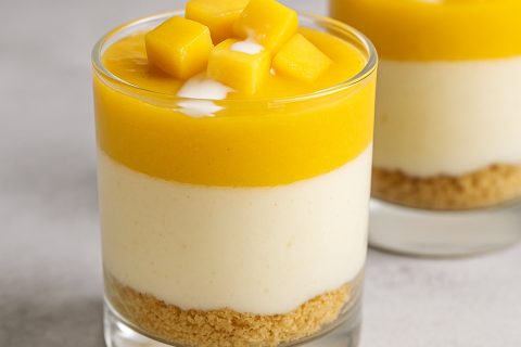 🥭 Letnji desert u čaši sa mangom i kokosom – tropski sloj po sloj