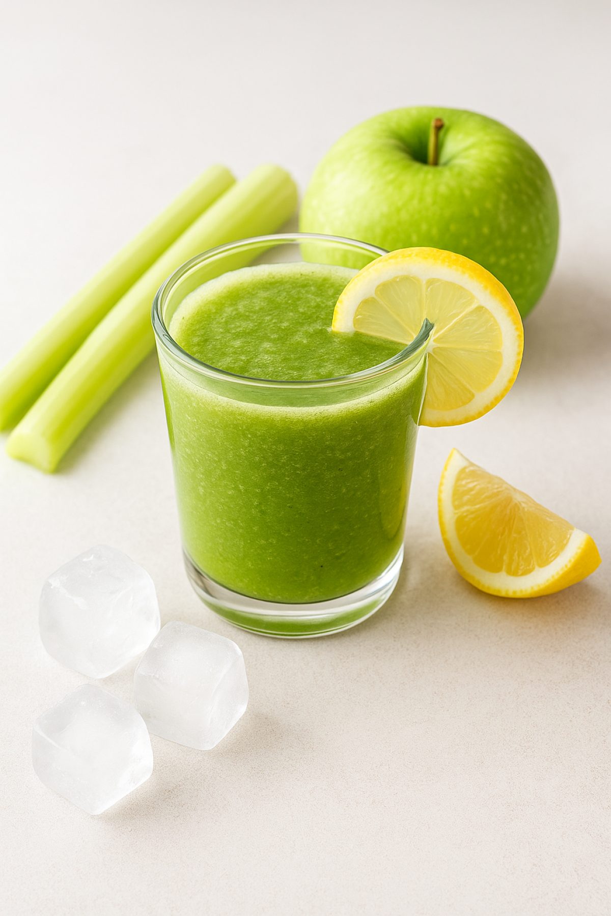 Slika jela 🍏 Detox napitak sa celerom, zelenom jabukom i limunom – čisti jetru i hidrira telo