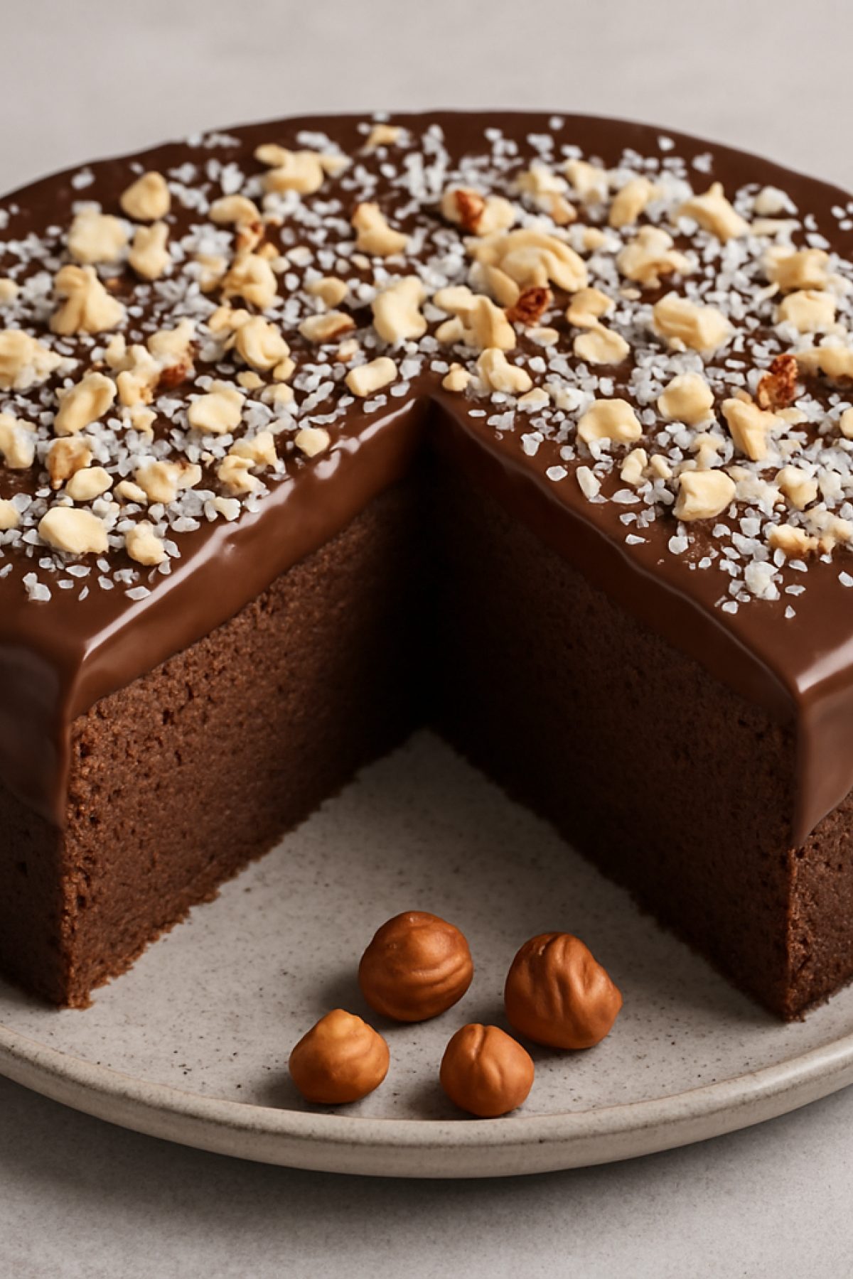 Slika jela 🎂 Čokoladna torta sa lešnicima i kokosom – bez brašna, bogata i baršunasta
